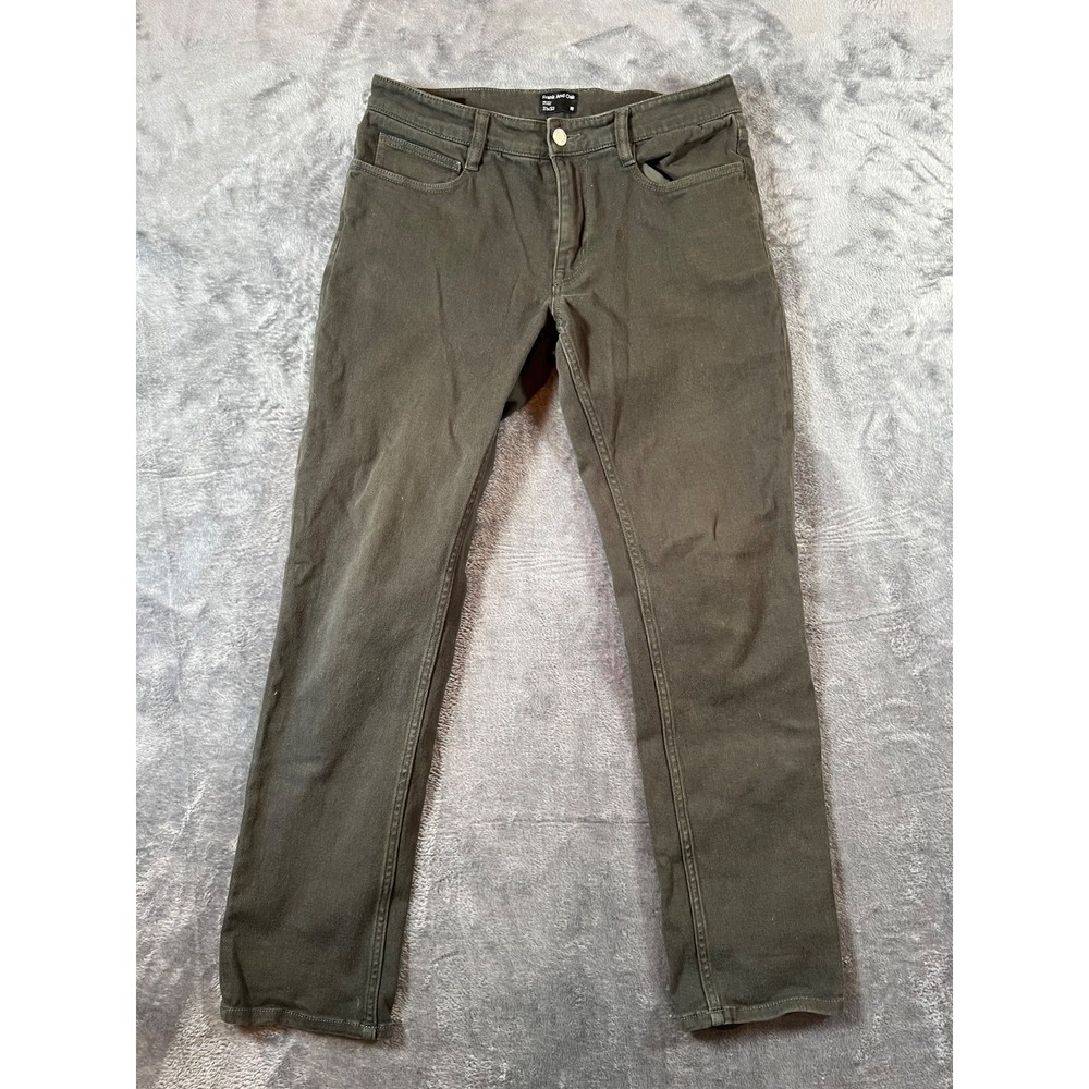 Frank and Oak Slim Fit Jeans Mens 31x32 Olive Green